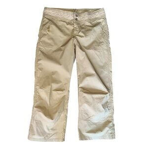 Kuhl Tan Pants with Lace Detail size 10